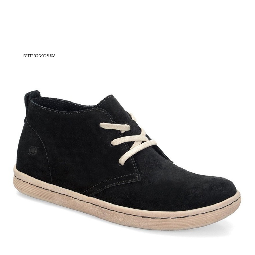 Born men's Cristian Chukka Boots Black Suede 9 M